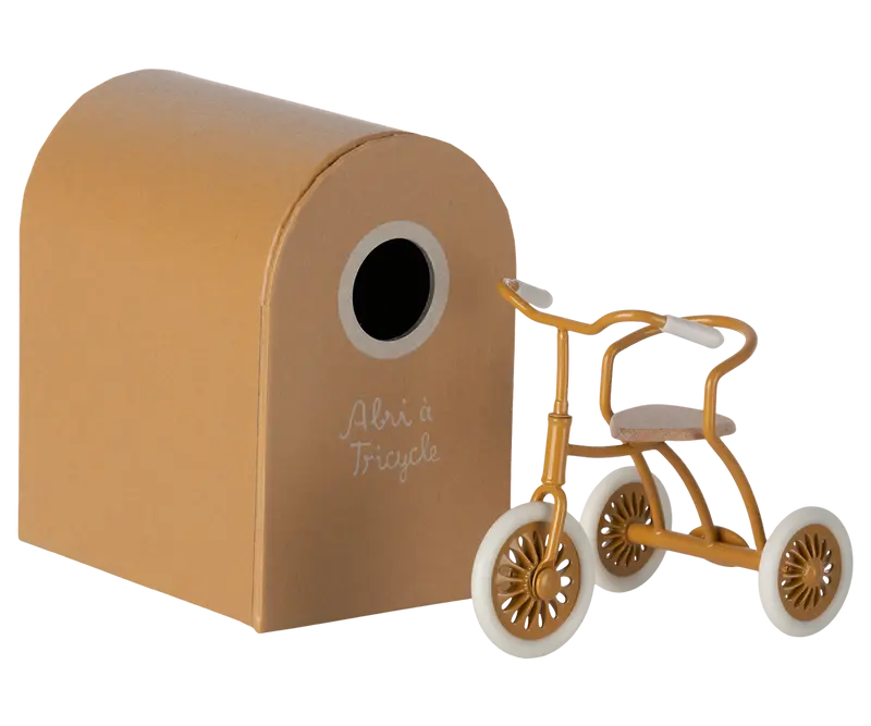 Triciclo dorado para ratón