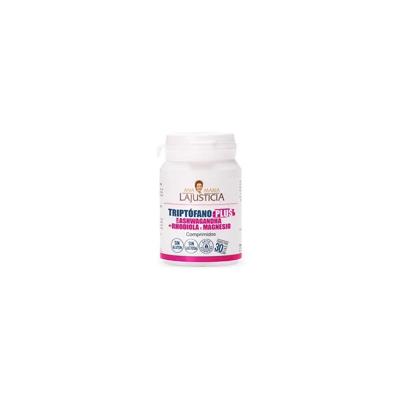 Triptofano plus, ashwagandha, rhodiola, magnesio - 60 comprimidos - Ana María Lajusticia