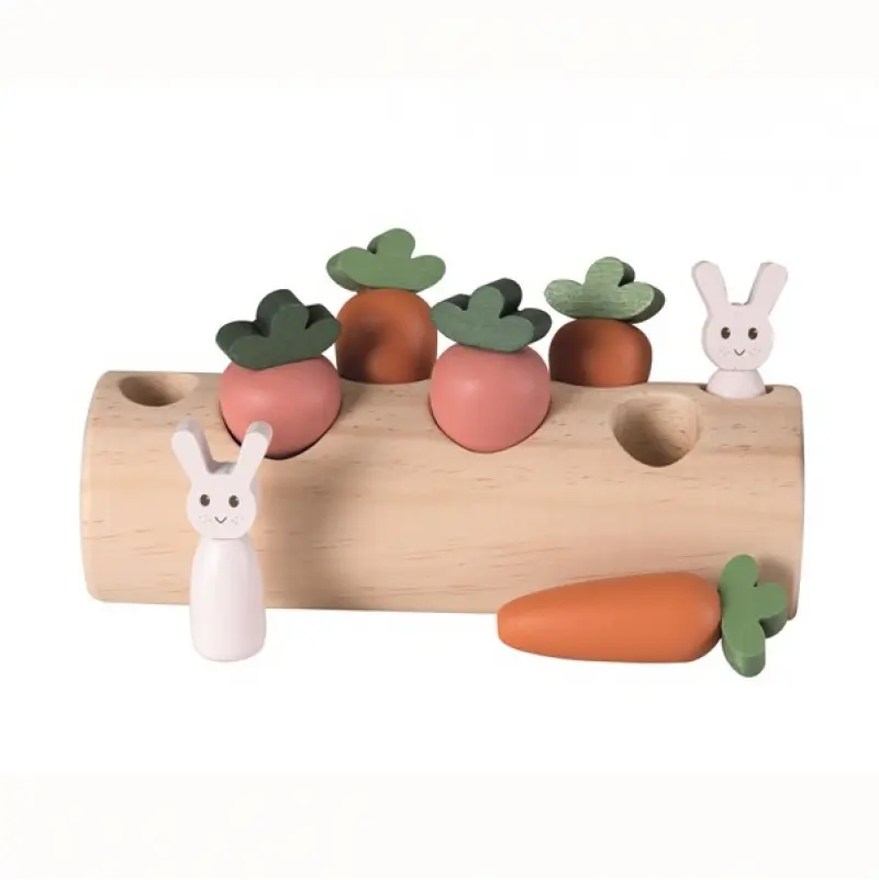 Tronco con Conejitos y Zanahorias