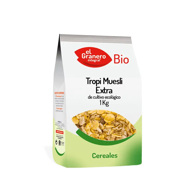 TROPI MUESLI EXTRA BIO, 1 Kg - EL GRANERO INTERGRAL