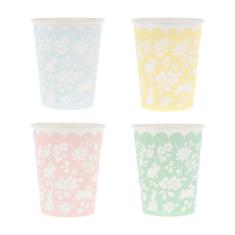 Vasos Conejitos y Flores