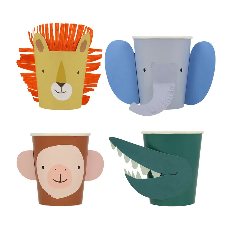 Vasos de desfile de animales