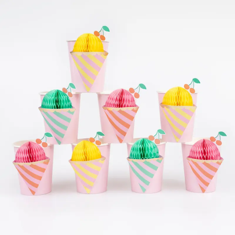 Vasos de helado
