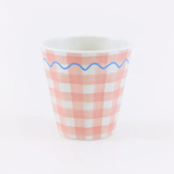 Vasos melamina Gingham (Pack de 6)