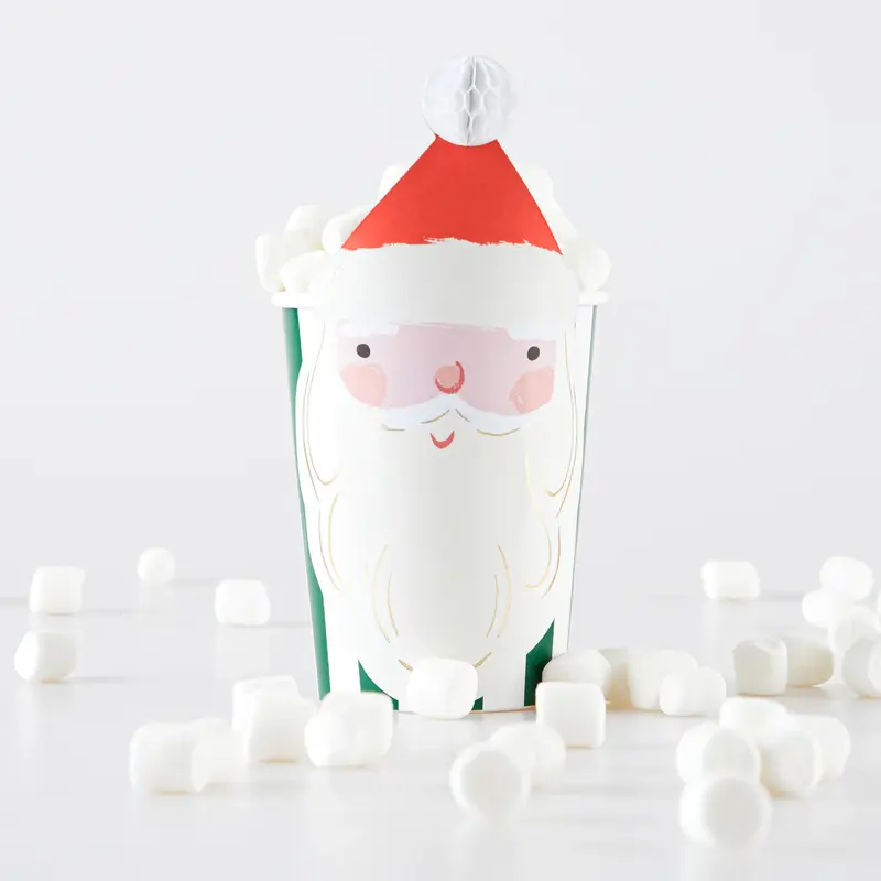 Vasos Nido de Abeja Navidad – Meri Meri