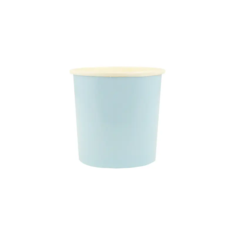 Vasos pequeños azul cielo