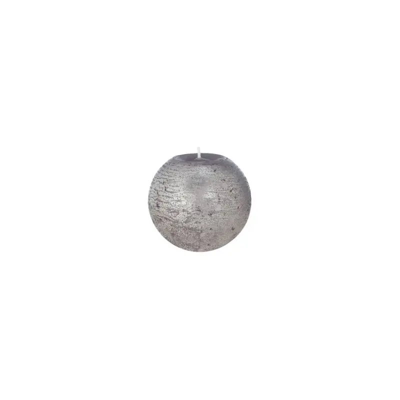 Vela Circular Maciza, Color Plata 8D cm - DecoraGloba