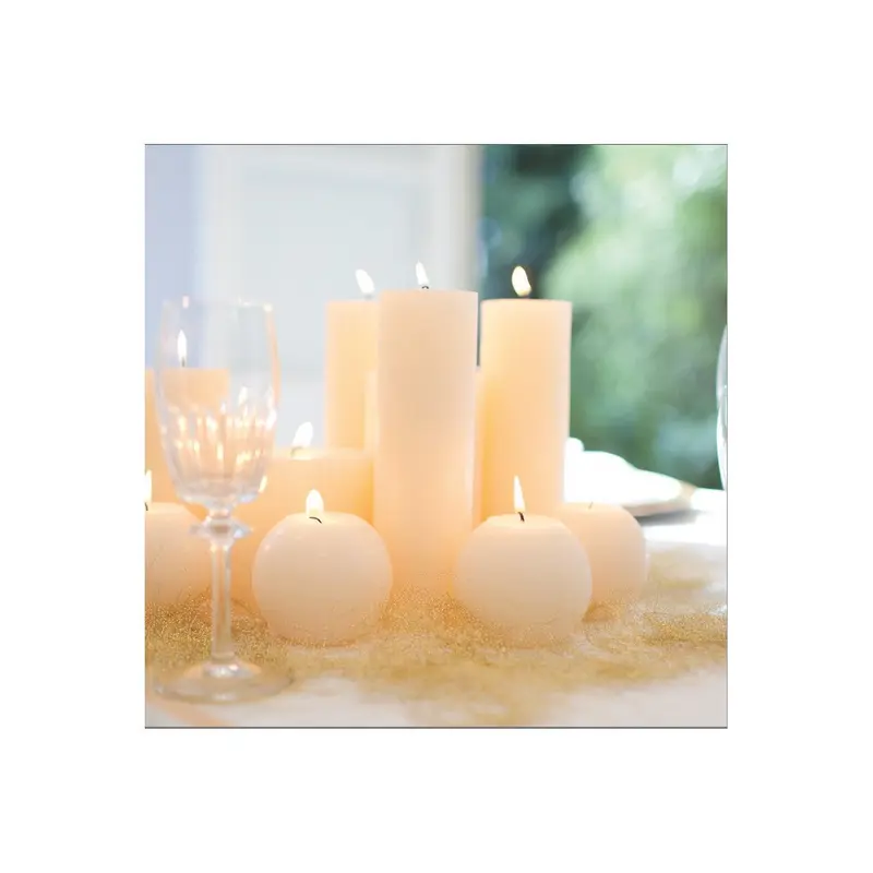 Vela Circular Maciza con mecha 10Dcm - DecoraGloba
