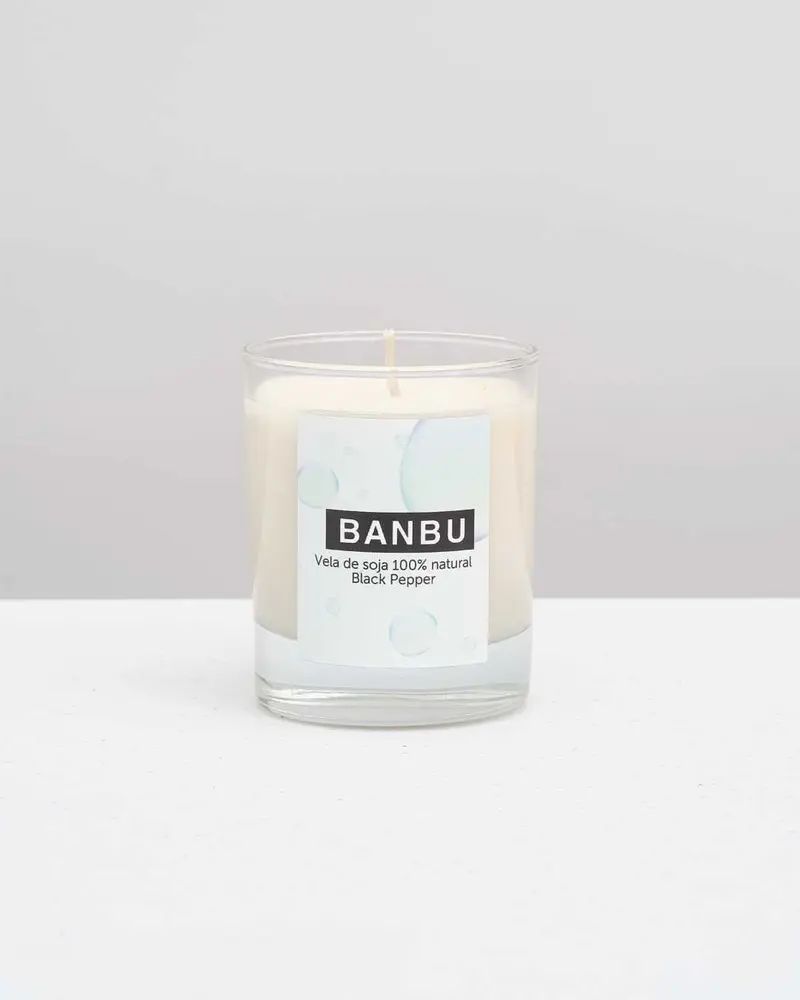Vela de Soja Natural Aroma Black Pepper- Banbu