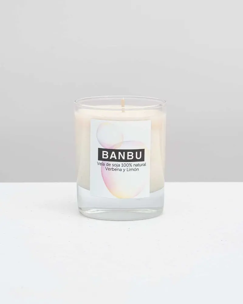 Vela de Soja Natural Aroma Verbena y Limón - Banbu