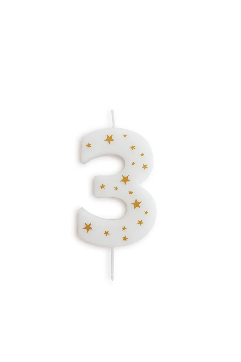 Vela nº3 Ancha Estrellas Pam Pam