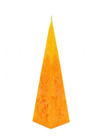 Vela Pirámide vegetal Amarilla y Naranja - CanVela