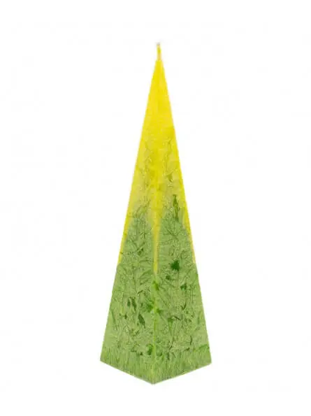 Vela Pirámide vegetal Tonos verdes- CanVela