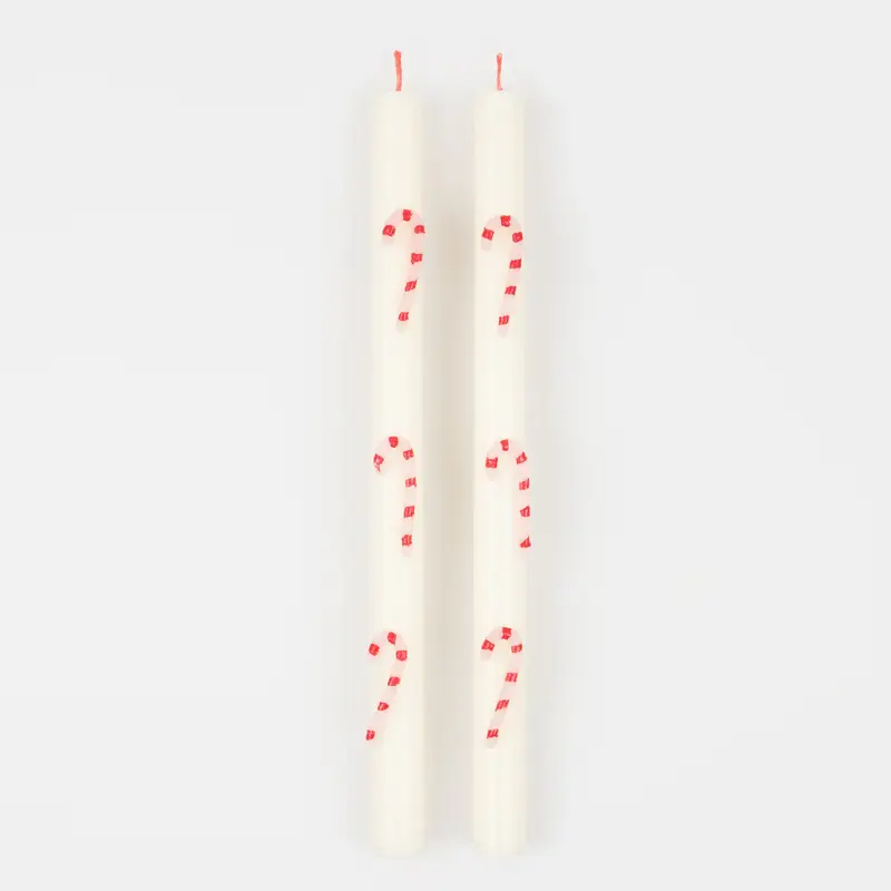 Velas de bastón de caramelo