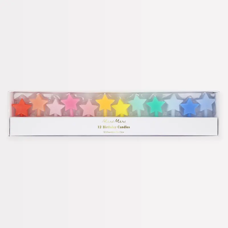Velas de Estrellas Multicolor