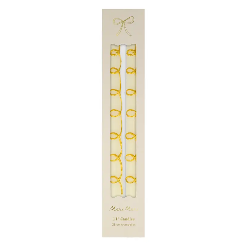 Velas en espiral doradas