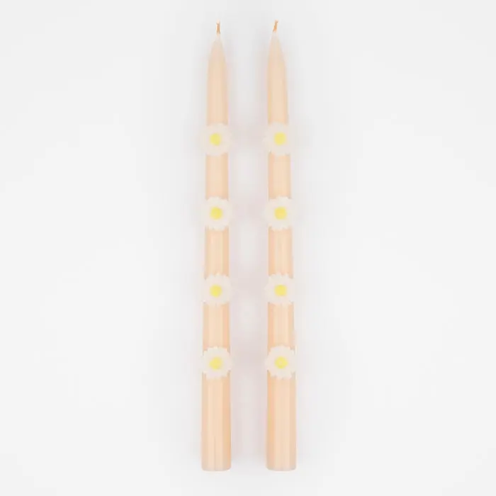 Velas margaritas rosas