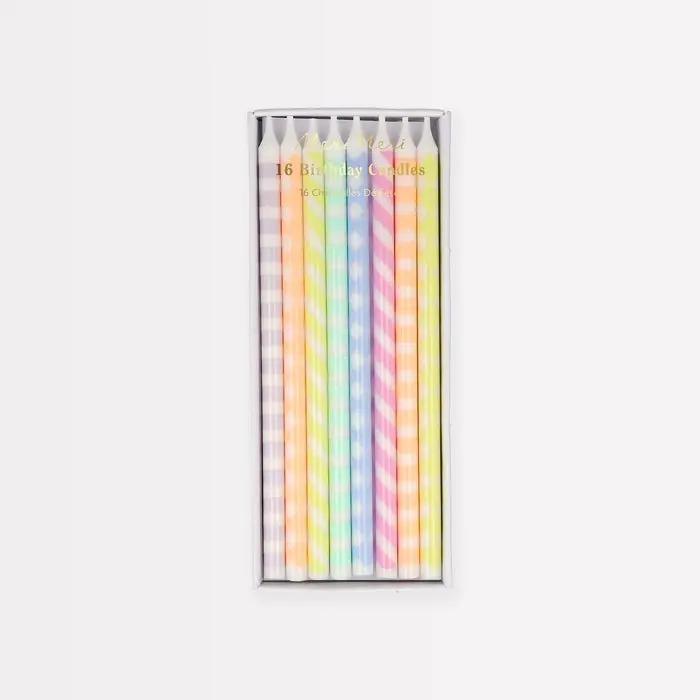 Velas Pastel con Estampados