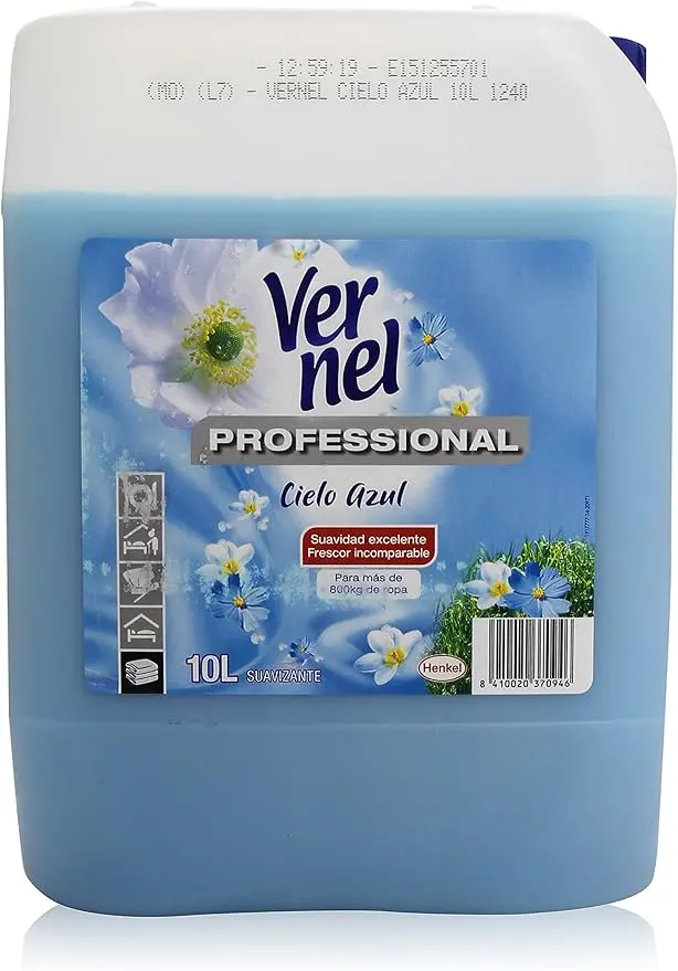 Vernel Suavizante Profesional Cielo Azul (Formato 10 Litros)