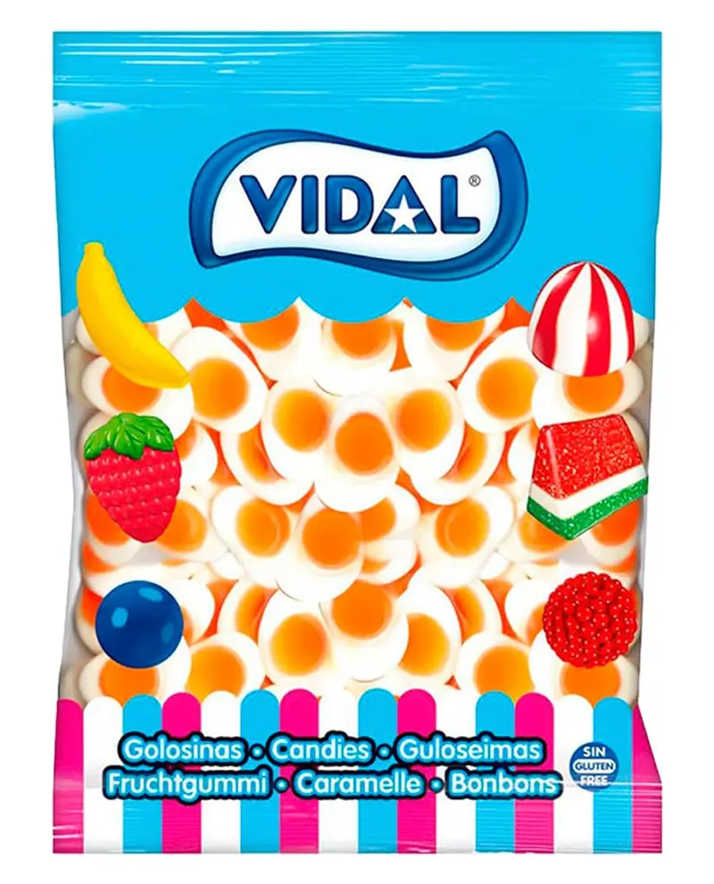 Vidal Golosinas Huevos Fritos (Bolsa 1kg)