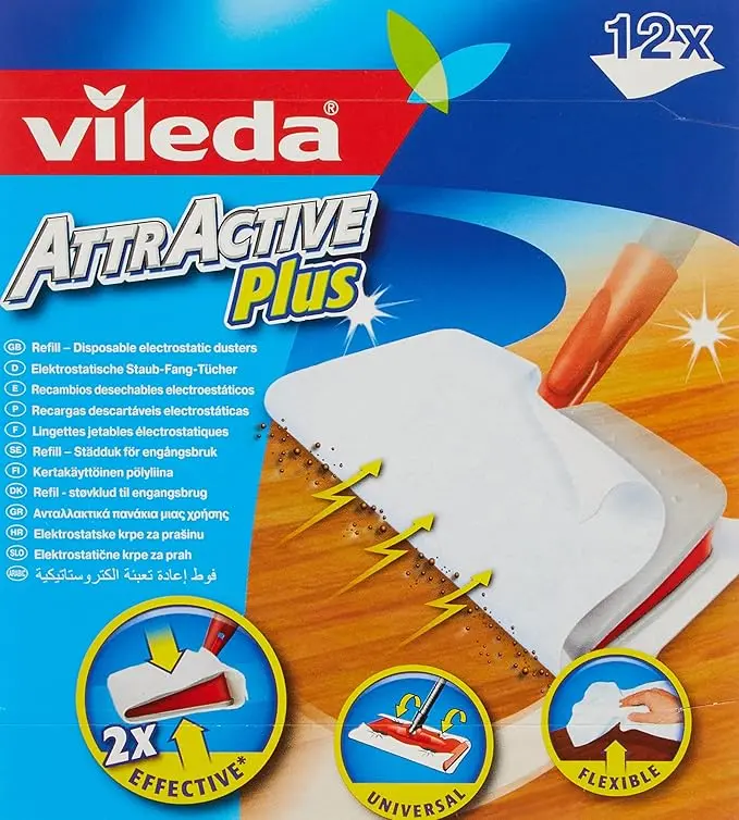 Vileda Recambios para Mopa Attractiva Plus (Pack 12 uds)