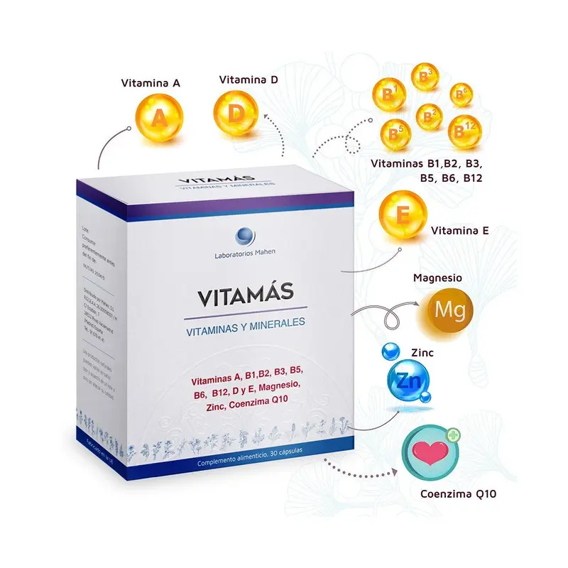 Vitamas (vitaminas y minerales) - 30 cápsulas - Mahen