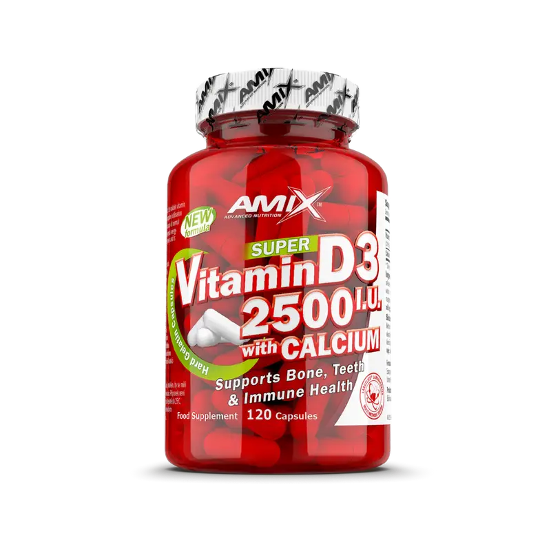 Vitamin D3 2500iu with calcium -AMIX120 caps.