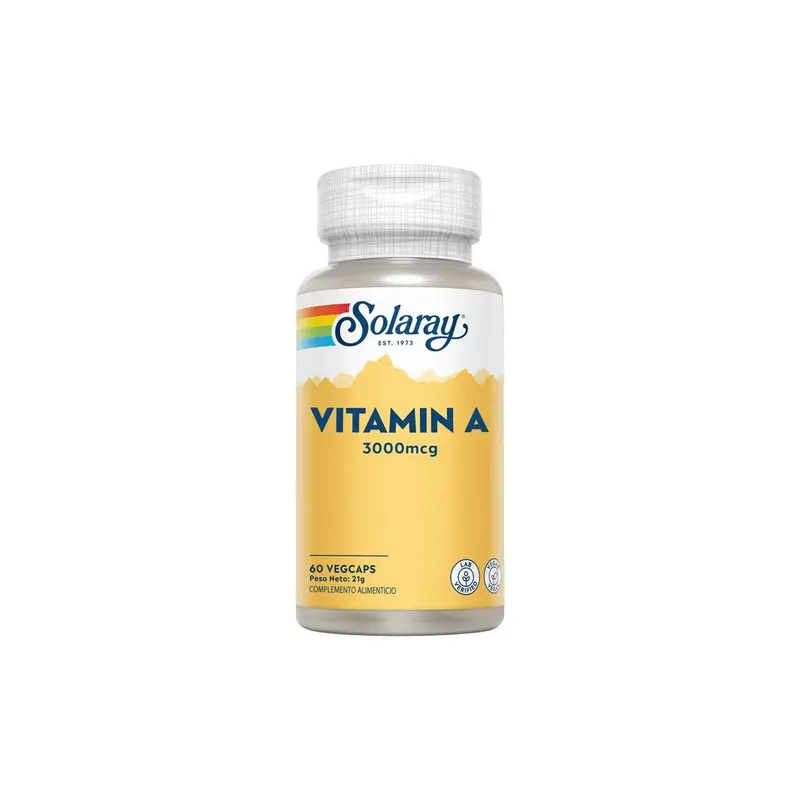Vitamina A 3000mcg - 60 vegecápsulas - Solaray