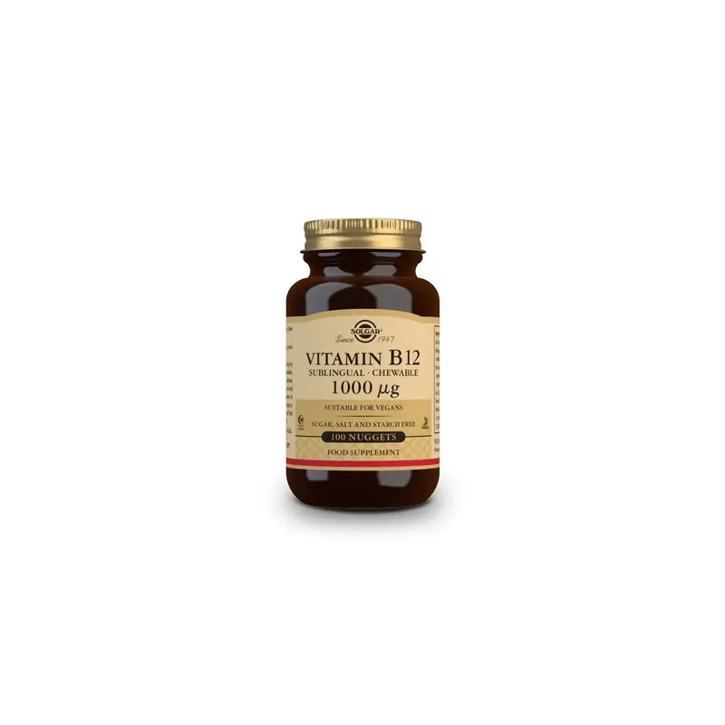 Vitamina B12 1000µg masticable - 100 comprimidos - Solgar