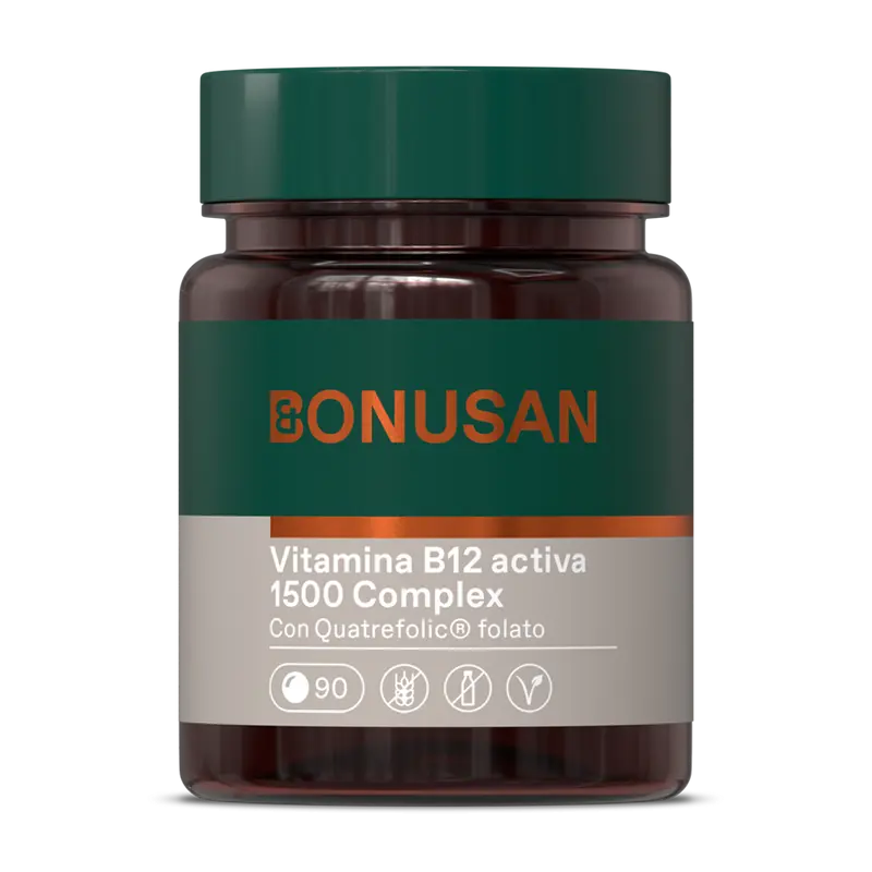 Vitamina B12 activa 1500 mcg / 90 comp - BONUSAN