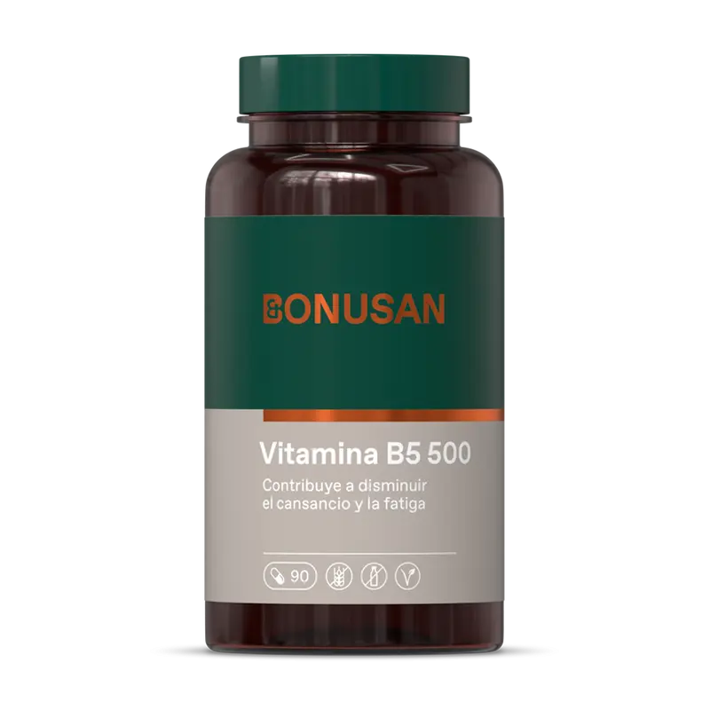 Vitamina B5 Ácido pantoténico 500 mg / 90 caps - BONUSAN