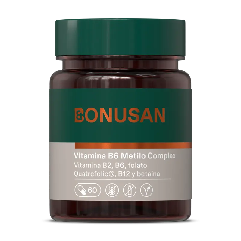 Vitamina B6 plus 20 mg / 60 caps - BONUSAN