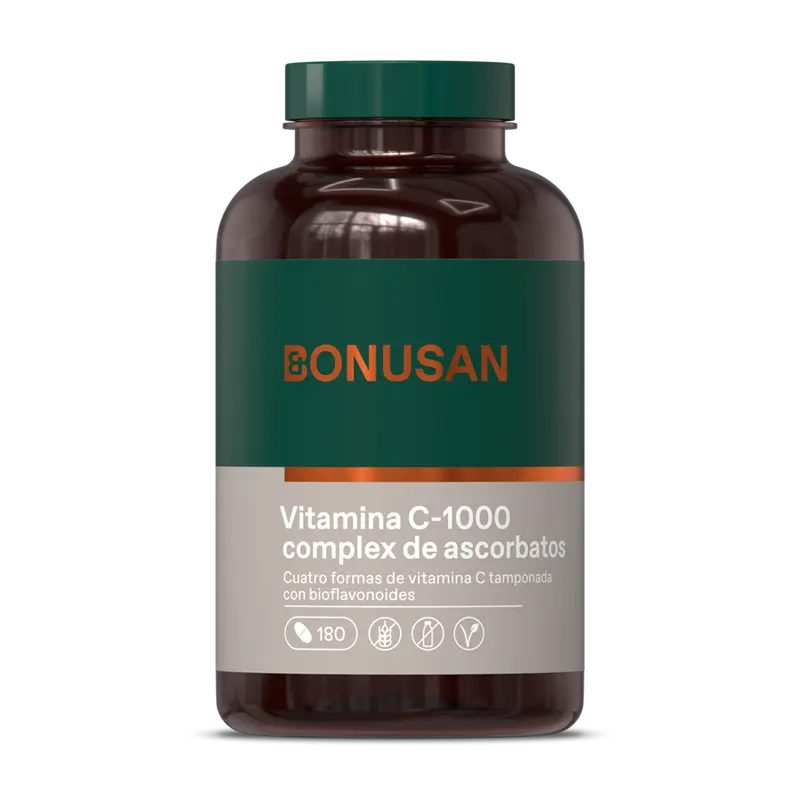 Vitamina C-1000 complejo de ascorbatos / 180 comp - BONUSAN