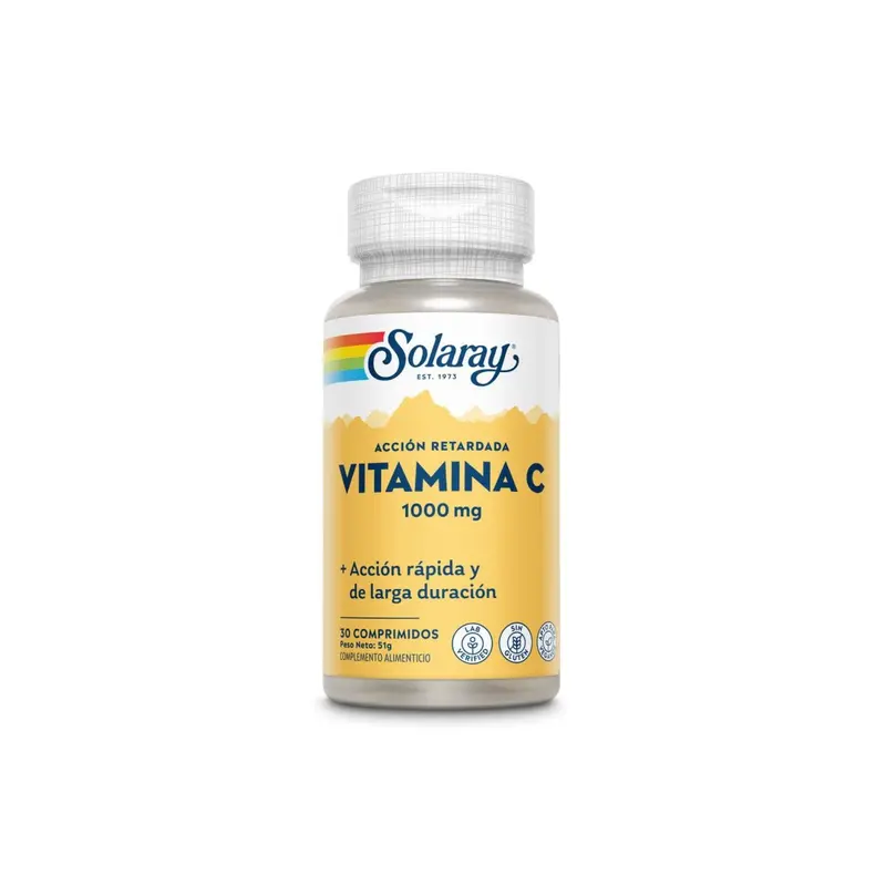 Vitamina C 1000mg A/R - 30 comprimidos - Solaray