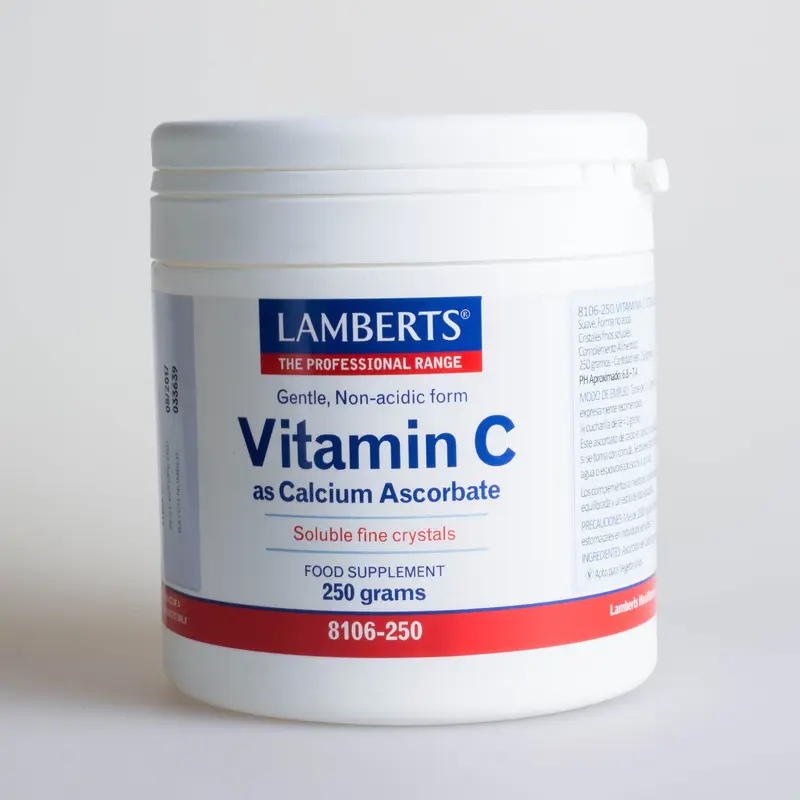 VITAMINA C COMO ASCORBATO DE CALCIO, 250G - LAMBERTS