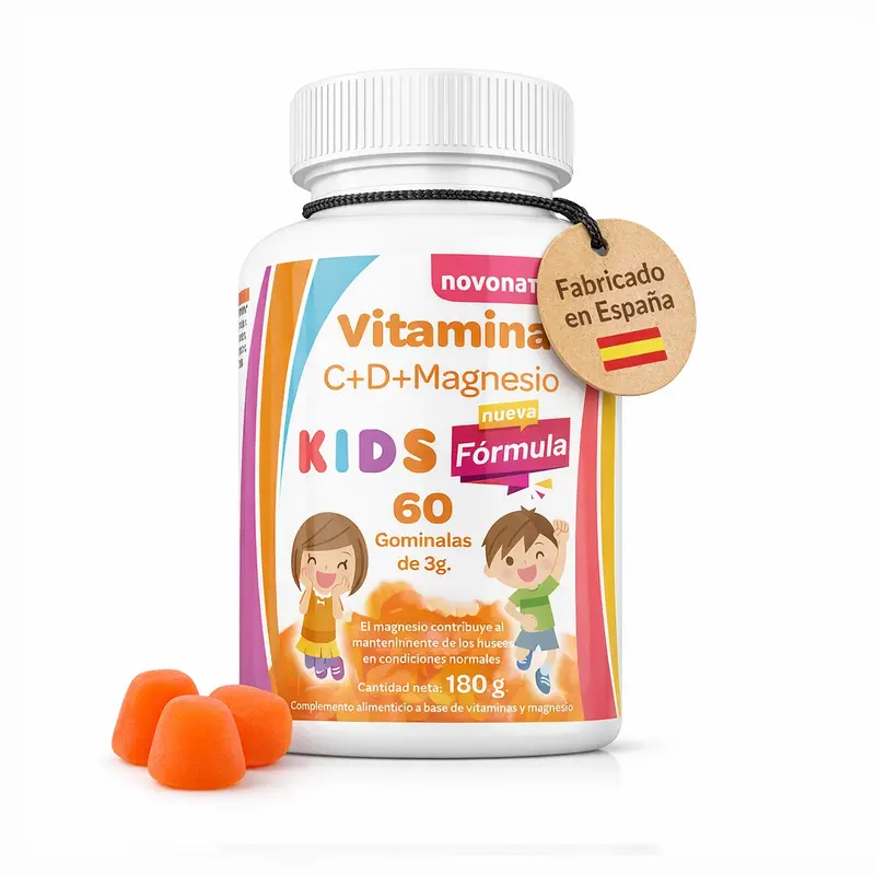 Vitamina C + D + Magnesio en gominolas