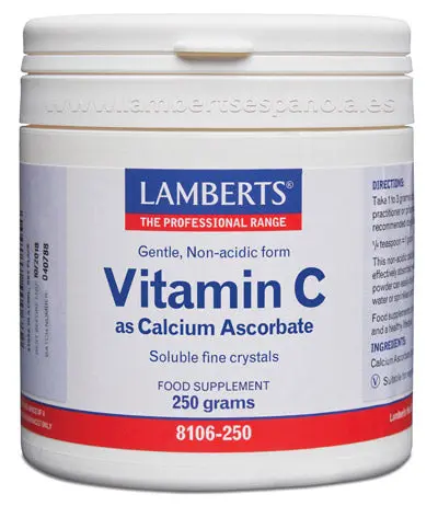 Vitamina C en forma de Ascorbato de Calcio