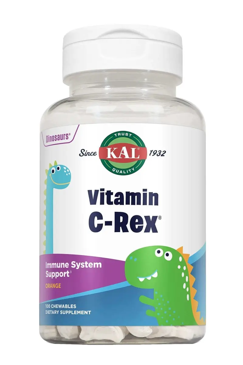 Vitamina C Rex™ - 100 dinosaurios masticables - KAL
