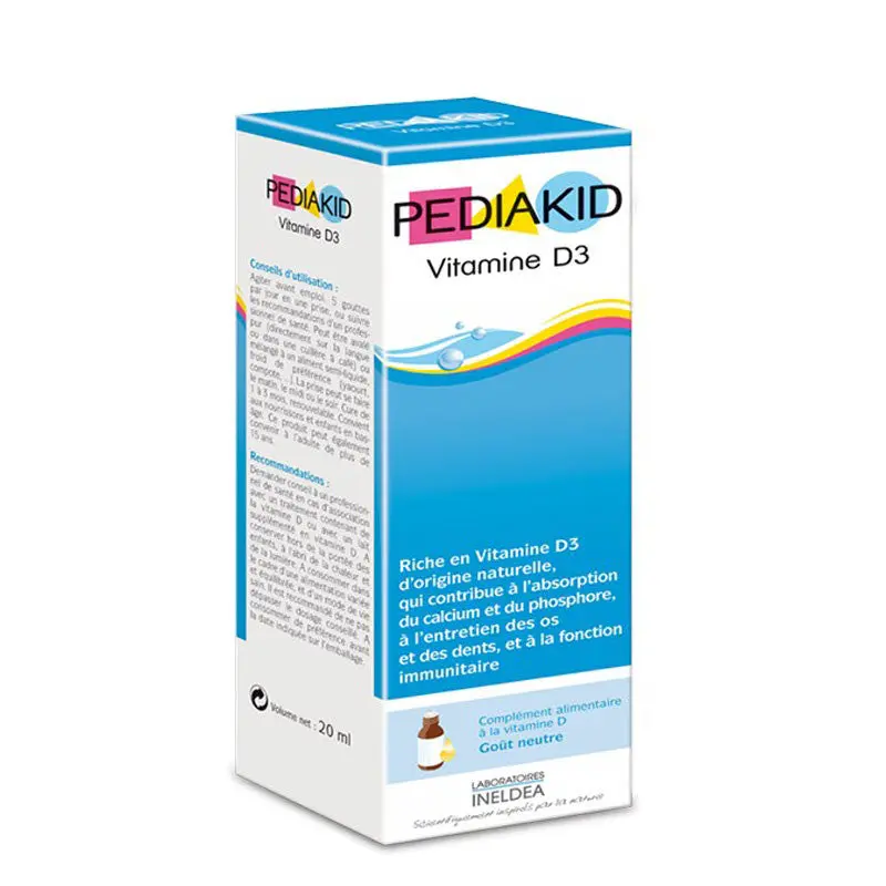 Vitamina D3 100% Natural 20 ml Pediakid