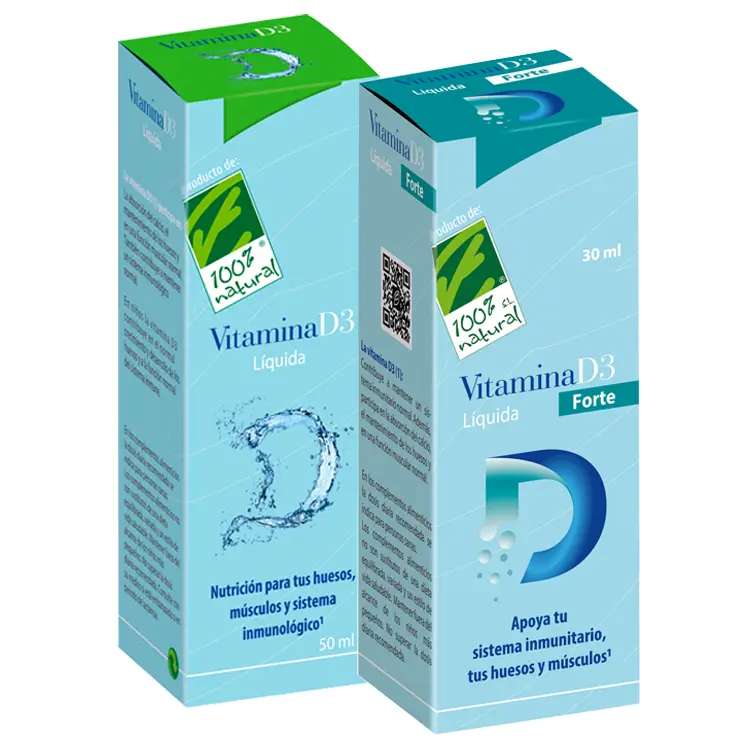 VITAMINA D3 FORTE -  CIEN POR CIEN NATURAL