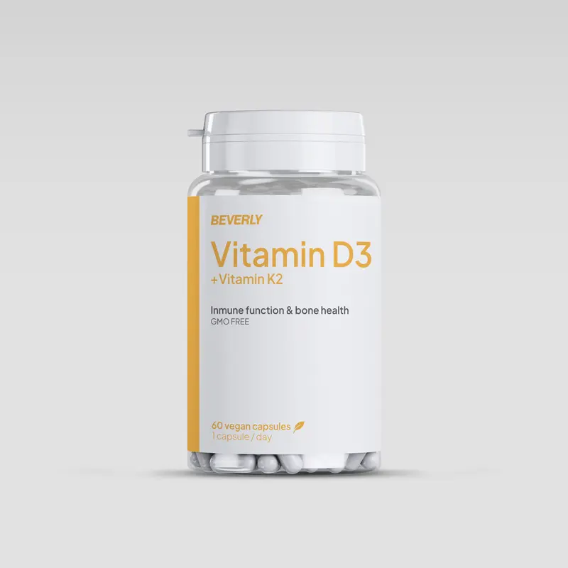 Vitamina D3 + K2 - 60 Caps - 60 Servicios