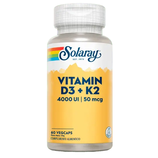 Vitamina D3&K2 - 60 vegacápsulas - Solaray
