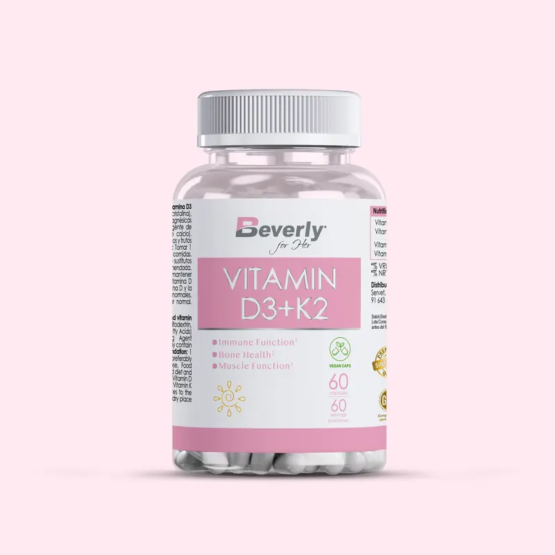 Vitamina D3 + K2 For Her - 60 Caps - 60 Servicios