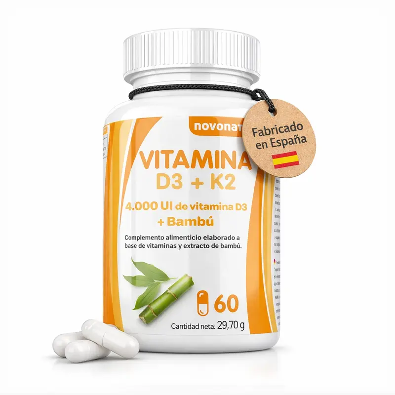 Vitamina D3 y K2 4.000UI + Silicio orgánico
