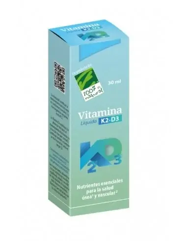 Vitamina k2 + d3 liquida 30ml - CIEN POR CIEN NATURAL