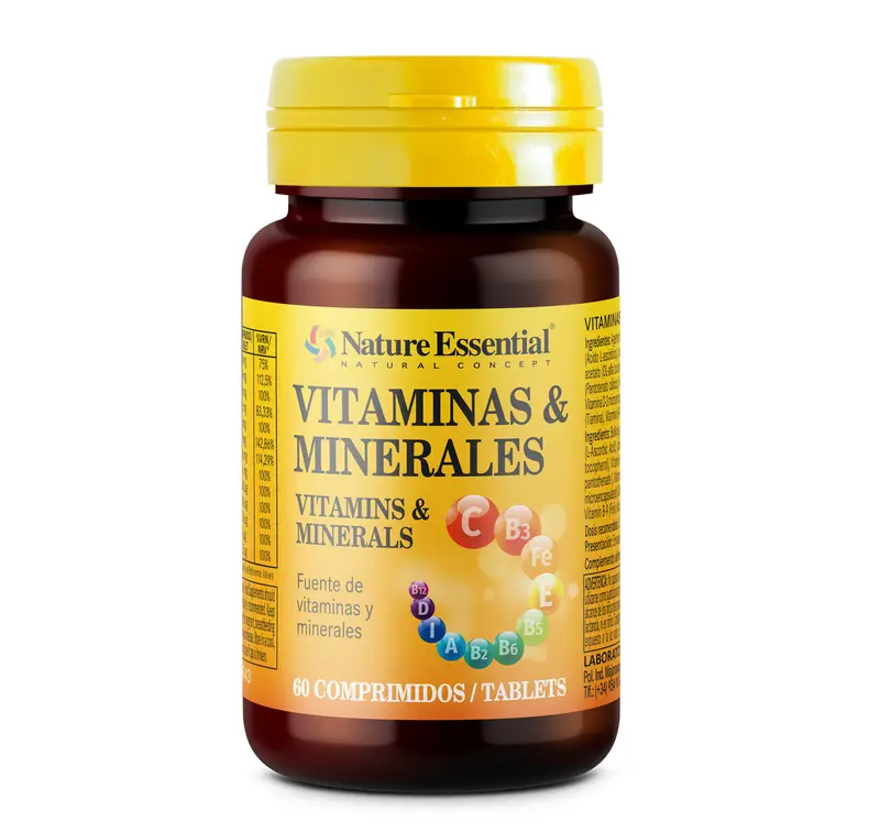 Vitaminas Minerales Bote 60 Comprimidos