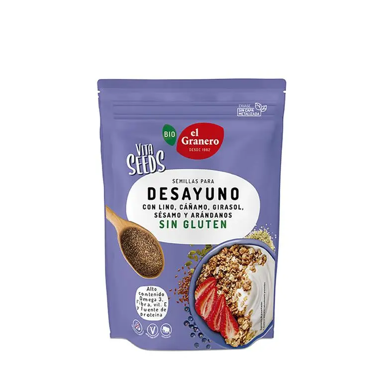 Vitaseeds 5 semillas y arándanos BIO, 300 g - EL GRANERO INTEGRAL
