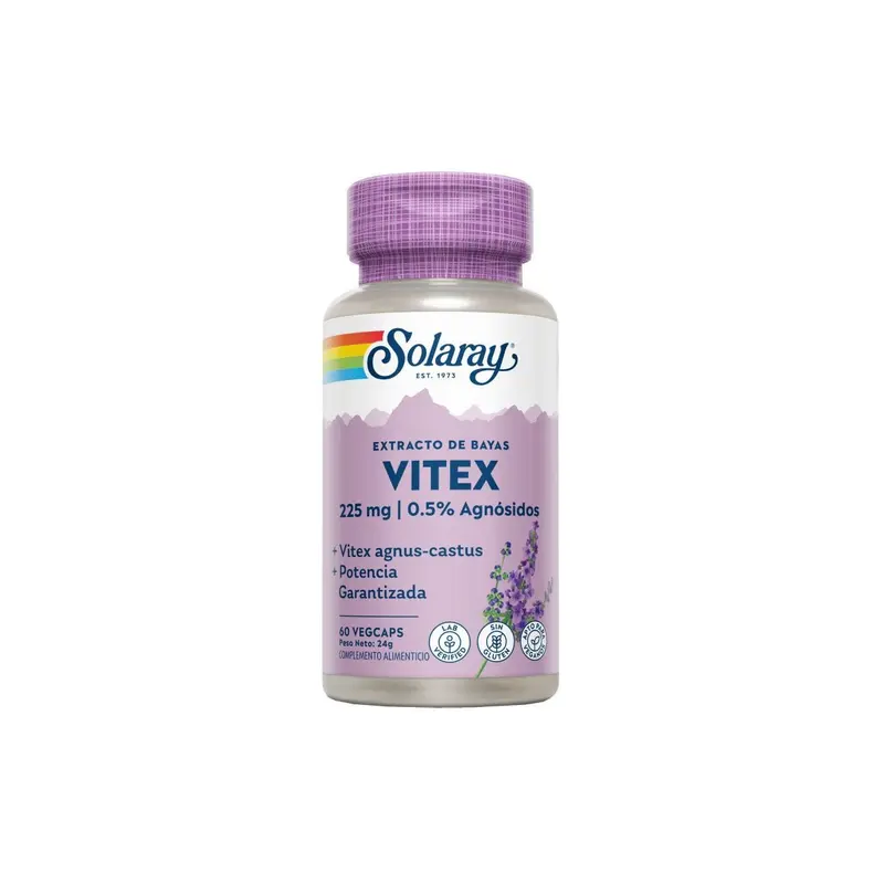 Vitex Agnus Castus Sauzgatillo - 60 vegecápsulas - Solaray