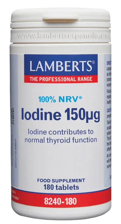 Yodo 150 mcg como Yoduro de Potasio (Yodo)