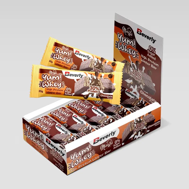 Yum Whey Wafer Bar - 24 Uds - Chocolate